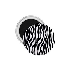 Zebra Stripes Pattern Traditional Colors Black White 1 75  Magnets by EDDArt