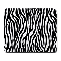 Zebra Stripes Pattern Traditional Colors Black White Large Mousepads by EDDArt