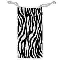 Zebra Stripes Pattern Traditional Colors Black White Jewelry Bag