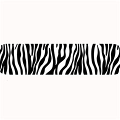 Zebra Stripes Pattern Traditional Colors Black White Large Bar Mats by EDDArt