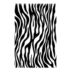 Zebra Stripes Pattern Traditional Colors Black White Shower Curtain 48  X 72  (small)  by EDDArt