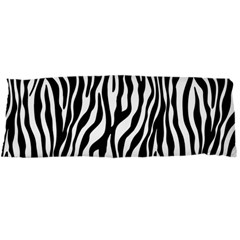 Zebra Stripes Pattern Traditional Colors Black White Body Pillow Case Dakimakura (two Sides) by EDDArt