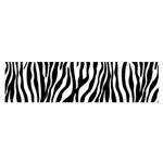 Zebra Stripes Pattern Traditional Colors Black White Satin Scarf (Oblong) Front