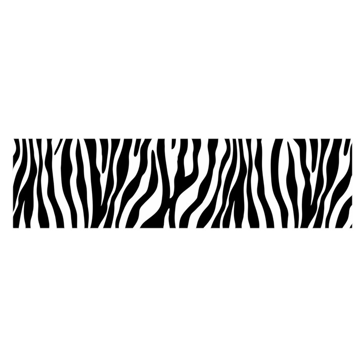 Zebra Stripes Pattern Traditional Colors Black White Satin Scarf (Oblong)