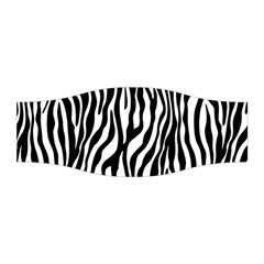 Zebra Stripes Pattern Traditional Colors Black White Stretchable Headband by EDDArt