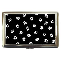 Footprints Dog White Black Cigarette Money Cases by EDDArt