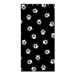 Footprints Dog White Black Shower Curtain 36  X 72  (stall)  by EDDArt