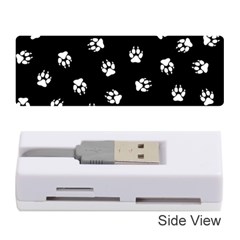 Footprints Dog White Black Memory Card Reader (stick)  by EDDArt