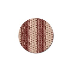 Wrinkly Batik Pattern Brown Beige Golf Ball Marker