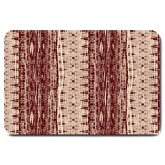 Wrinkly Batik Pattern Brown Beige Large Doormat  by EDDArt