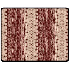 Wrinkly Batik Pattern Brown Beige Double Sided Fleece Blanket (medium)  by EDDArt