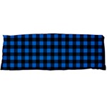 Lumberjack Fabric Pattern Blue Black Body Pillow Case Dakimakura (Two Sides) Front