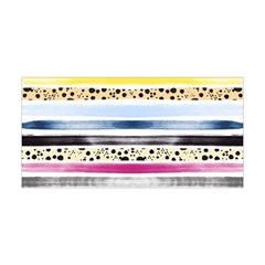 Watercolor Stripes And Dots Yoga Headband