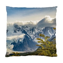 Snowy Andes Mountains, El Chalten Argentina Standard Cushion Case (one Side) by dflcprints