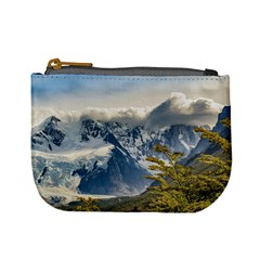 Snowy Andes Mountains, El Chalten Argentina Mini Coin Purses by dflcprints