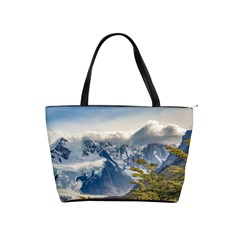 Snowy Andes Mountains, El Chalten Argentina Shoulder Handbags by dflcprints