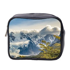 Snowy Andes Mountains, El Chalten Argentina Mini Toiletries Bag 2-side by dflcprints