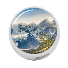 Snowy Andes Mountains, El Chalten Argentina 4-port Usb Hub (one Side) by dflcprints