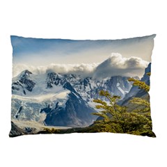 Snowy Andes Mountains, El Chalten Argentina Pillow Case (two Sides) by dflcprints