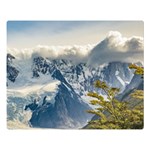 Snowy Andes Mountains, El Chalten Argentina Double Sided Flano Blanket (Large)  80 x60  Blanket Front