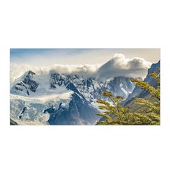 Snowy Andes Mountains, El Chalten Argentina Satin Wrap by dflcprints