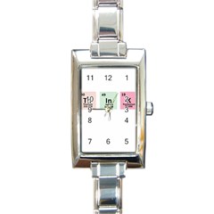 Think - Chemistry Rectangle Italian Charm Watch