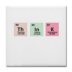 Think - Chemistry Tile Coasters by Valentinaart