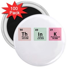 Think - Chemistry 3  Magnets (100 Pack) by Valentinaart