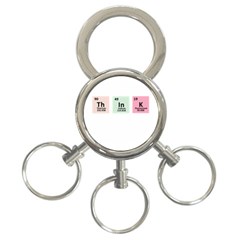 Think - Chemistry 3-Ring Key Chains