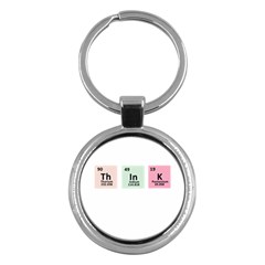 Think - Chemistry Key Chains (round)  by Valentinaart