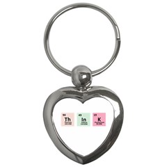 Think - Chemistry Key Chains (heart)  by Valentinaart