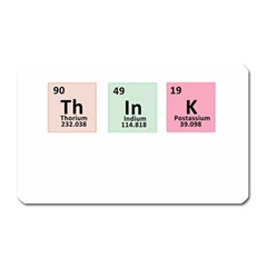 Think - Chemistry Magnet (rectangular) by Valentinaart