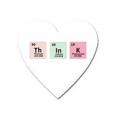 Think - Chemistry Heart Magnet by Valentinaart