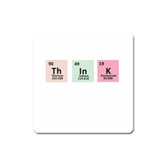 Think - Chemistry Square Magnet by Valentinaart