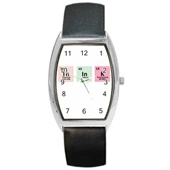 Think - Chemistry Barrel Style Metal Watch