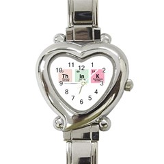 Think - Chemistry Heart Italian Charm Watch by Valentinaart