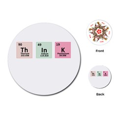 Think - Chemistry Playing Cards (Round) 