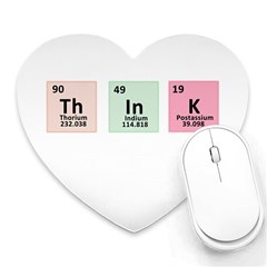 Think - Chemistry Heart Mousepads by Valentinaart