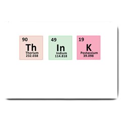 Think - Chemistry Large Doormat  by Valentinaart