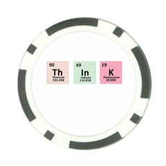 Think - Chemistry Poker Chip Card Guard