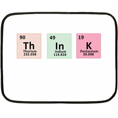 Think - Chemistry Double Sided Fleece Blanket (Mini) 