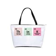 Think - Chemistry Shoulder Handbags by Valentinaart