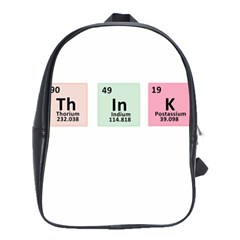 Think - Chemistry School Bags(large)  by Valentinaart