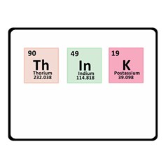 Think - Chemistry Fleece Blanket (small) by Valentinaart