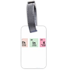 Think - Chemistry Luggage Tags (one Side)  by Valentinaart