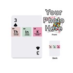 Think - Chemistry Playing Cards 54 (Mini)  Front - Spade3