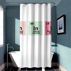 Think - Chemistry Shower Curtain 36  x 72  (Stall) 