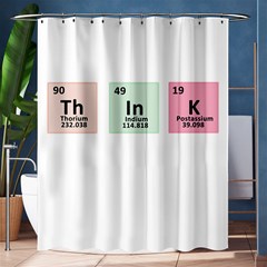 Think - Chemistry Shower Curtain 60  X 72  (medium)  by Valentinaart