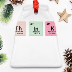 Think - Chemistry Bell Ornament (two Sides) by Valentinaart