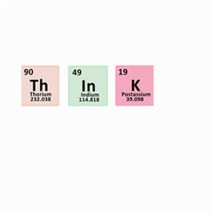 Think - Chemistry Small Garden Flag (two Sides) by Valentinaart